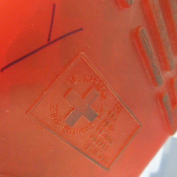 Dr. Martens Gryphon Gladiator Sandals Women 9 Red Platform Buckle Casual 1126 - Picture 6 of 16